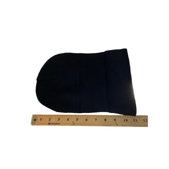 New Black Knit Beanie Unisex Cancer Horoscope One Size NWOT - Picture 5 of 6